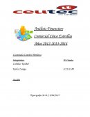 Analisis financiero. Comercial Cinco Estrellas