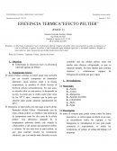 EFICEINCIA TERMICA”EFECTO PELTIER”