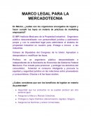 MARCO LEGAL PARA LA MERCADOTECNIA