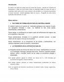 Material geológico (tipos de rocas) y fisiografía de suelo de las Lomas del Lúcumo