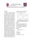 EFECTO DE LA TEMPERATURA SOBRE LA VELOCIDAD DE REACCIÓN
