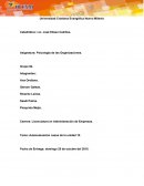 Psicología de las Organizaciones.