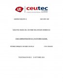 Caso de administración en un entorno globa)