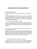 Globalización en la General Electric.
