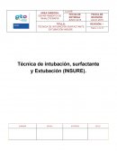 Técnica de intubación, surfactante y Extubación (INSURE).
