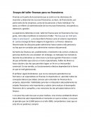 Ensayo del taller finanzas para no financieros