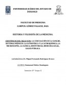 CIENTÍFICOS DEL SIGLO XVII: LA CIRCULACIÓN DE LA SANGRE, SISTEMAS MÉDICOS: LA IATROFÍSICA Y LA IATROQUÍMICA, LA MICROSCOPÍA, LA CLÍNICA, OBSTETRICIA, MEDICINA LEGAL, SALUD PÚBLICA