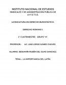 La importacia de los vocablos y locuciones latinas en el derecho.