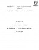 Acto mercantil y negociación mercantil