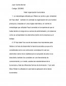 Taller organización burocratica