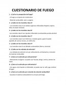 CUESTIONARIO DE FUEGO