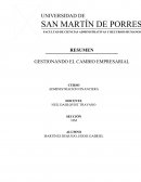 Resumen del Seminario Internacional Gestionando el Cambio Empresarial