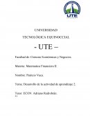 Desarrollo de la actividad de aprendizaje 2