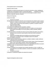 Proceso genera de acción de la salud pública. Página 1