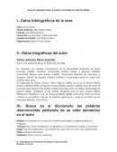 GUÍA DE ANÁLISIS PARA LA NOVELA CALÍGINE DE CARLOS PÉREZ