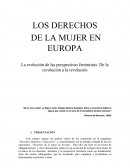 LOS DERECHOS DE LA MUJER EN EUROPA