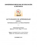 Glosario de fundamentos de psicoterapía