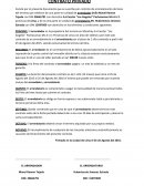 Estructura de un contrato privado