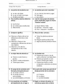 Prueba de avance de Ciencias Naturales