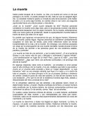 Vida y muerte ¿La muerte se trata de una extinción, y ser la nada misma?