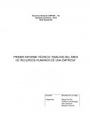 ANÁLISIS DEL ÁREA DE RECURSOS HUMANOS DE UNA EMPRESA