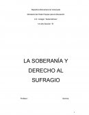 La soberanía es la autoridad más elevada o suprema donde reside el poder político y público de un pueblo, una nación o un Estado, sobre su territorio y sus habitantes