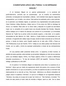 COMO ES EL COMENTARIO LÍRICO DEL POEMA “A MI HERMANO MIGUEL”