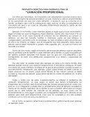 UNA PROPUESTA DIDÁCTICA PARA ENSEÑAR VARIACIÓN PROPORCIONAL