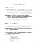 PASOS DE LA PRE PRODUCCIÓN