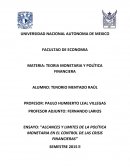 Alcances y limites de la política monetaria en el control de las crisis financieras