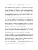 LA INVESTIGACIÓN VINCULADA DIRECTAMENTE A LA INNOVACION EDUCATIVA