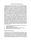 LOS NEGOCIOS INTERNACIONALES el concepto