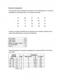 Ejercicios de estadistica de la empresa ABC