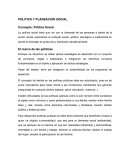 Politica y planeacion social