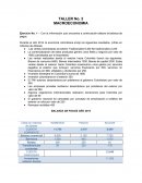 Taller macroeconomia. Con la información que encuentra a continuación elabore la balanza de pagos