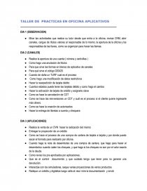 TALLER DE PRACTICAS EN OFICINA APLICATIVOS. Página 1