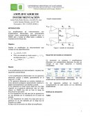Los amplificadores de Instrumentación son amplificadores diferenciales que generalmente proveen varias características deseables