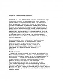 Análisis de la problemática en el contexto. Página 1