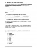 DEFICIENCIA EN LA TOMA DE DECISIONES