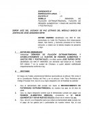 DEMANDA DE FILIACIÓN EXTRAMATRIMONIAL, FIJACIÓN DE PENSIÓN ALIMENTICIA Y PAGO DE GASTOS PRE Y POSTNATALES