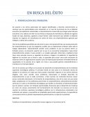 EN BUSCA DEL ÉXITO FORMULACION DEL PROBLEMA