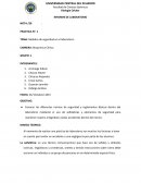 INFORME DE LABORATORIO Medidas de seguridad en el laboratorio