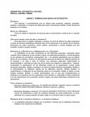 UNIDAD I: TERMINOLOGÍA BÁSICA DE ESTADÍSTICA