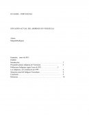 SITUACION ACTUAL DE LOS ABORIGENES EN VENEZUELA