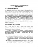 UNIDAD I. GENERALIDADES DE LA CONTABILIDAD