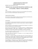 PROYECTO DE EDUCACIÓN PREVENTIVA CONTRA EL USO DE ALCOHOL, TABACO Y OTRAS DROGAS