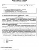 Prueba de lenguaje 5 basico La prueba consta de 30 preguntas: alternativas y desarrollo.