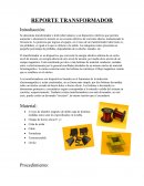 REPORTE - TRANSFORMADOR