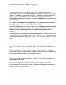 Guías alimentarias para la población en general