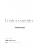 Causaas de una Crisis economica
